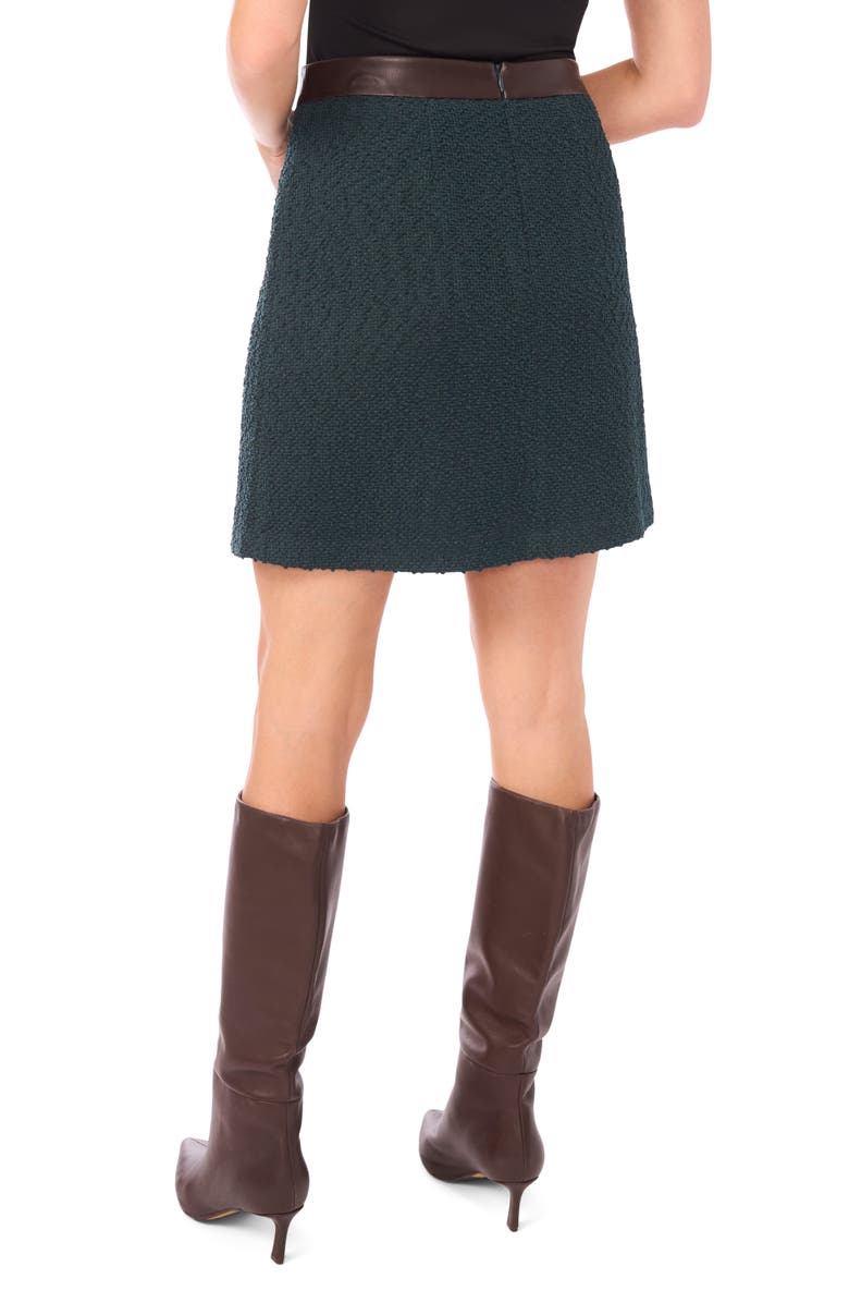 Vince Camuto Contrast Waistband Miniskirt, Alternate, color, 