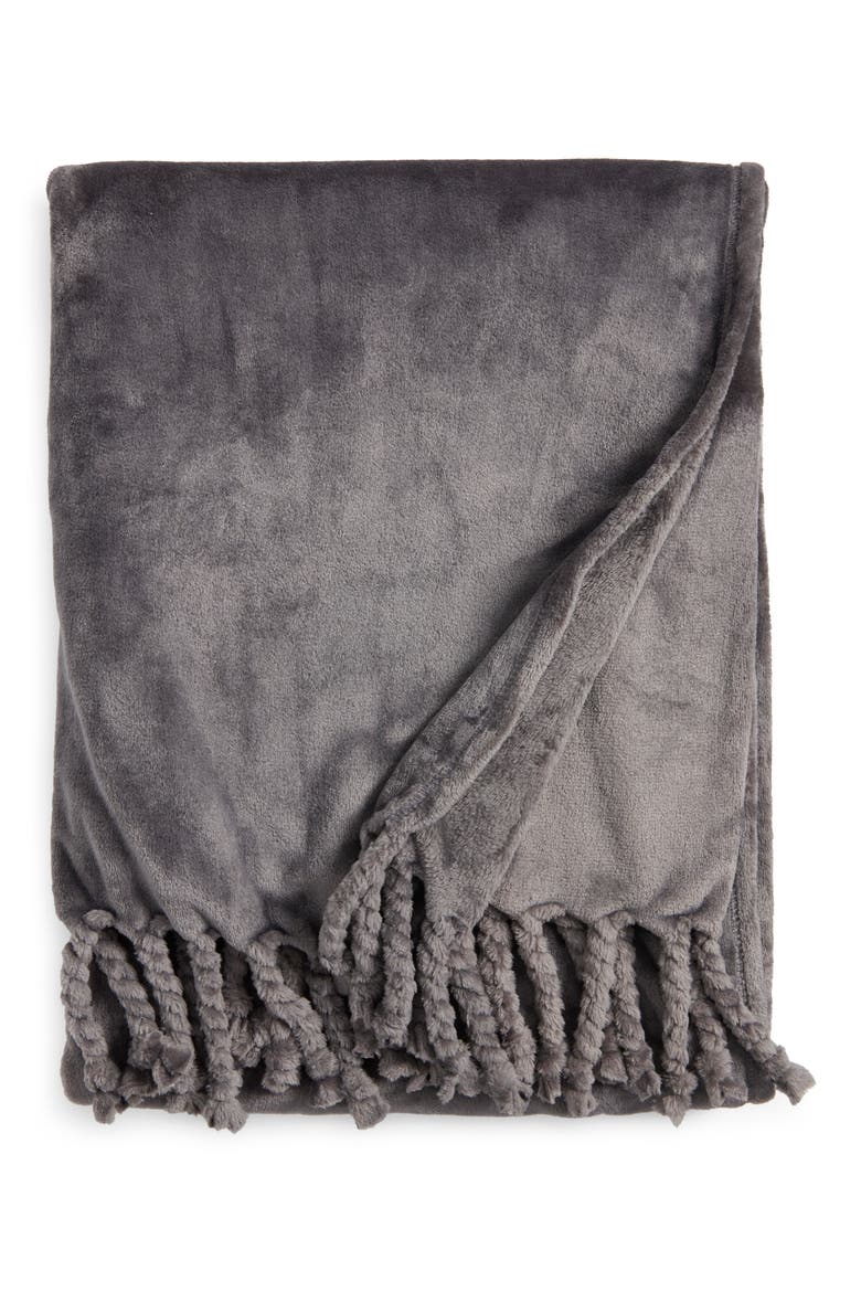 Bliss Throw Blanket, Main, color, GREY PEARL