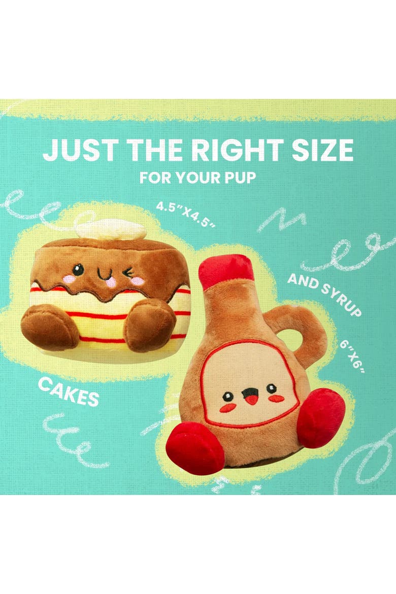 2 Pack Plush Dog Toys, Alternate, color, Multicolored