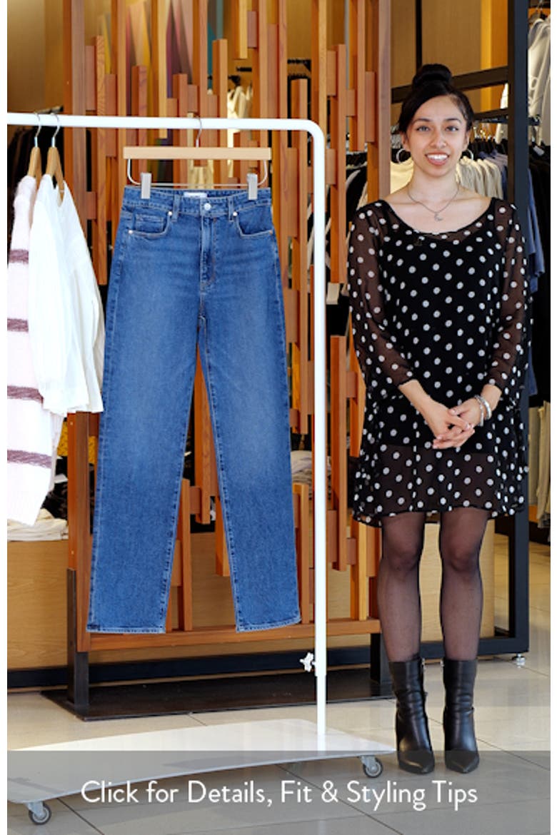 Stevie High Waist Straight Leg Jeans video