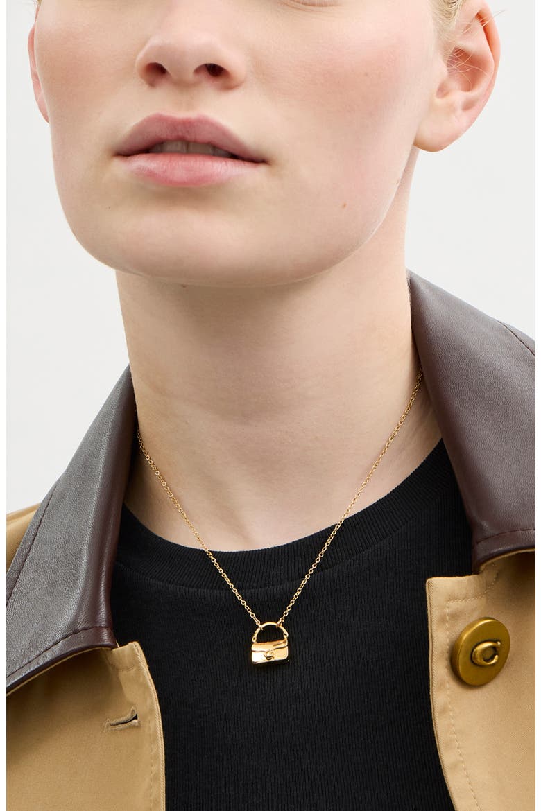 Tabby Pendant Necklace, Alternate, color, SHINY GOLD
