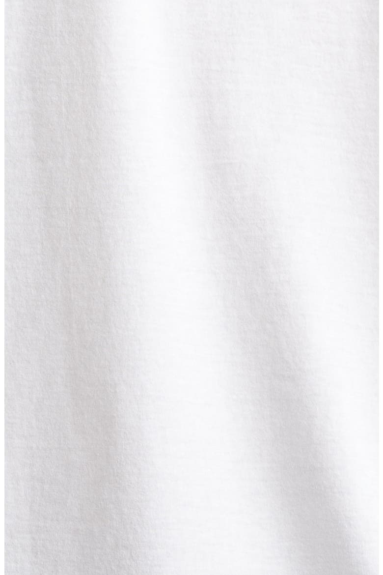 Ami de Coeur Embroidered Cotton Ringer T-Shirt, Alternate, color, BLANC NATUREL/ VERT SAPIN