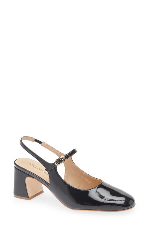 Regarde Le Ciel Edda Slingback Mary Jane Pump In Twinkle Black