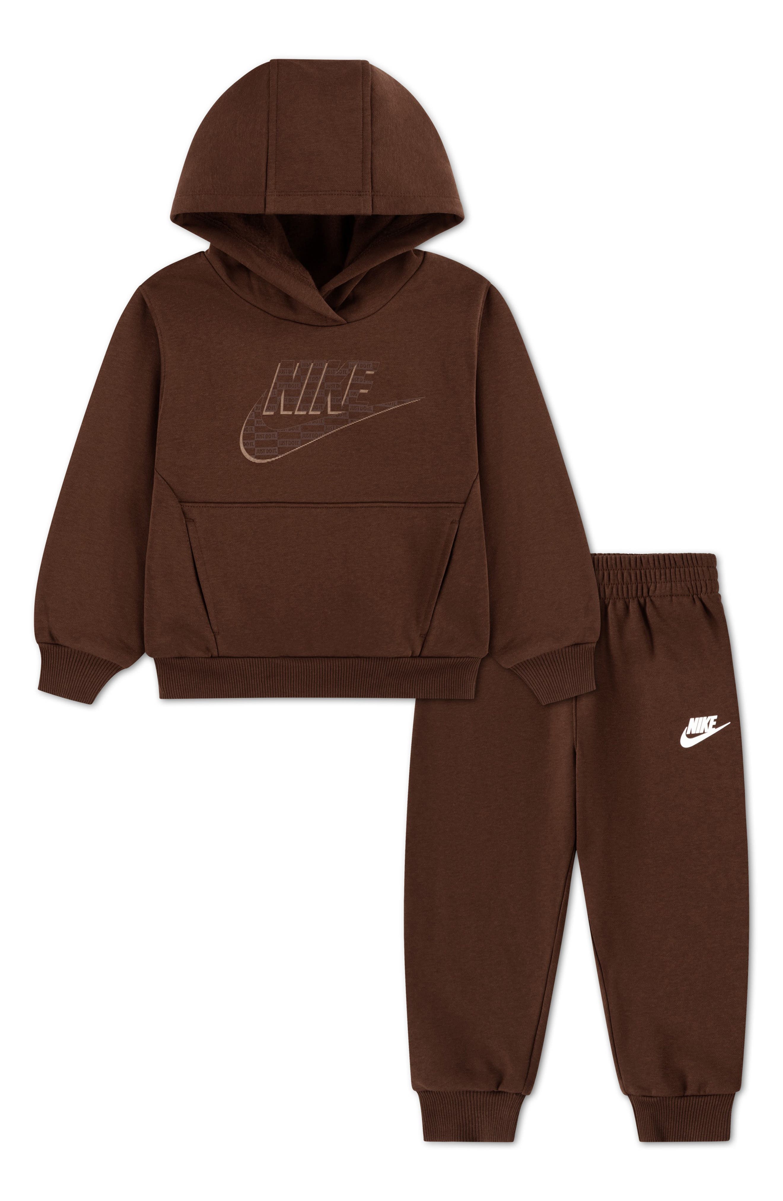 Kids' Futura Wrap Fleece Pullover Hoodie & Joggers Set