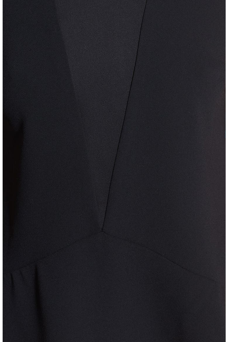 'Cecile' Sleeveless Peplum Top, Alternate, color, BLACK