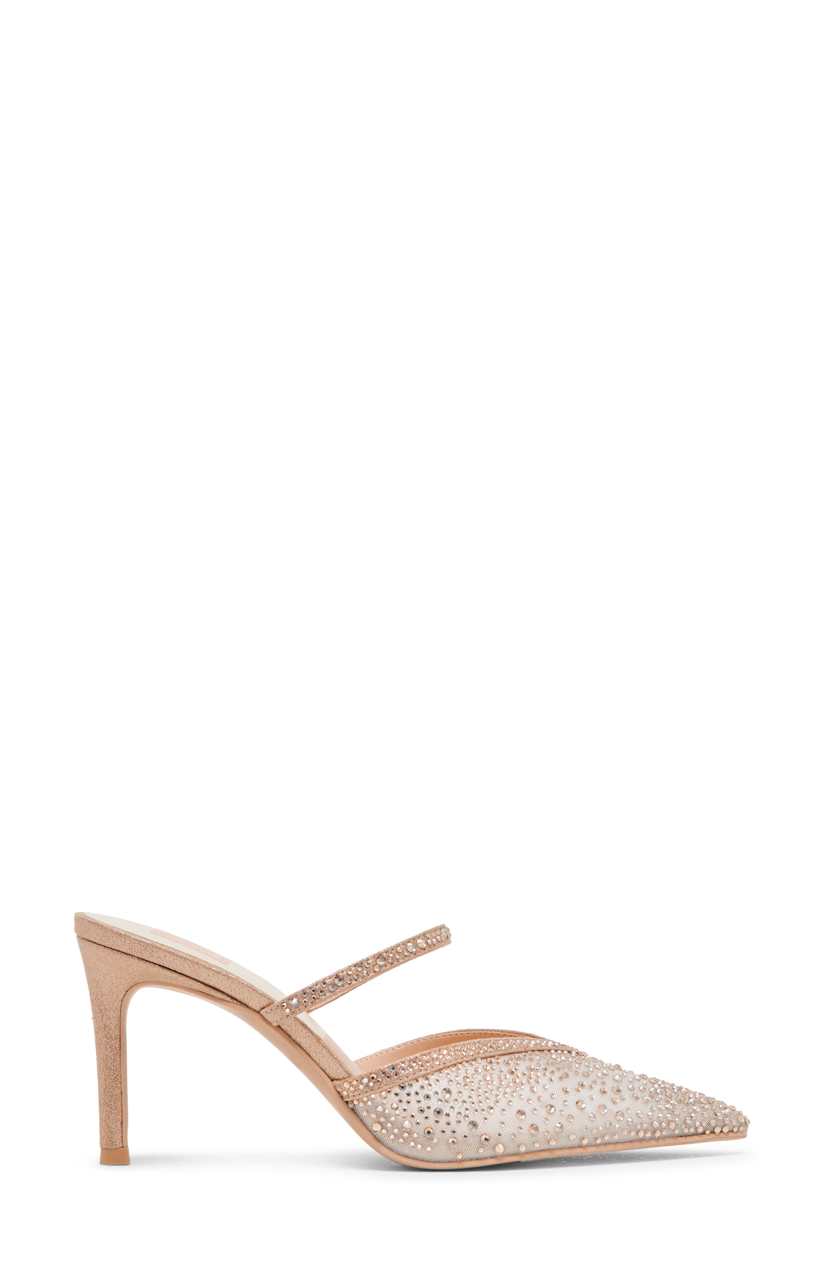 Kanika Crystal Pointed Toe Mule, Alternate, color, GOLD MESH
