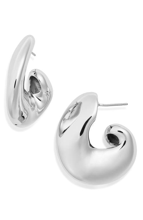 Jenny Bird Gigi Hoop Earrings In High Polish Silver