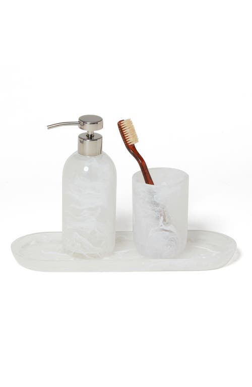 Roselli Trading Company Clouds 3-piece Bathroom Set In White