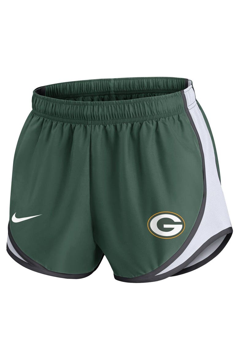 Women's Nike Green Green Bay Packers Plus Size Tempo Shorts, Alternate, color, Green