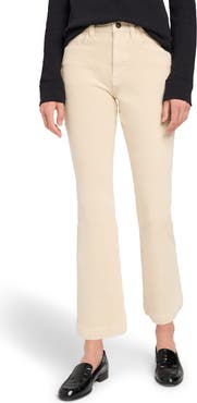 Faherty High Waist Ankle Flare Leg Corduroy Pants