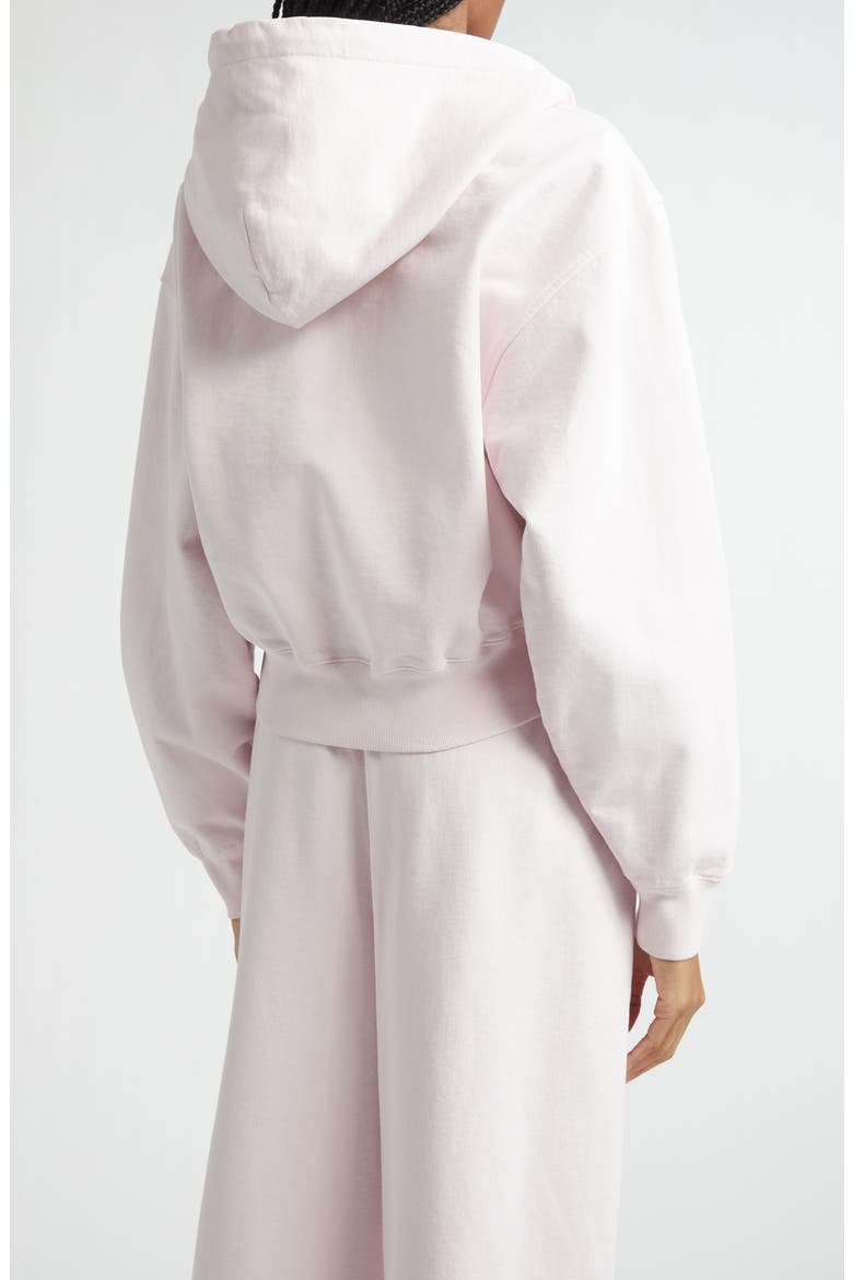 Rhinestone Drawstring Zip Hoodie, Alternate, color, LIGHT PINK