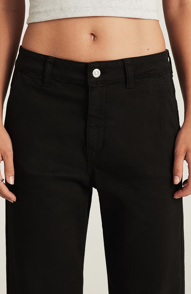 Mavi Jeans Lauren High Waist Casual Stretch Twill Pants, Alternate, color, Black Casual Twill
