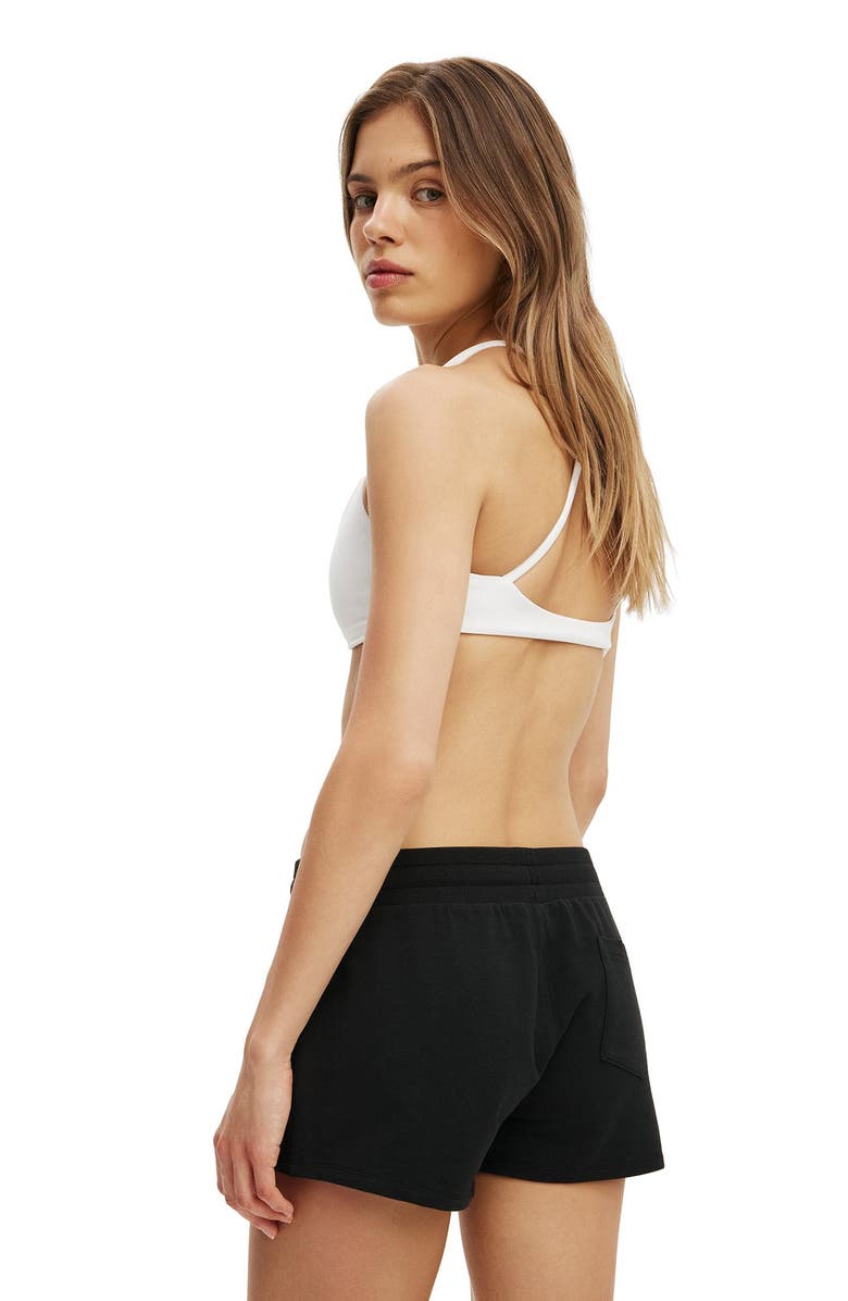 COTTON ON BODY Women's Active Stretch Modal Fleece Mini Short, Alternate, color, Black