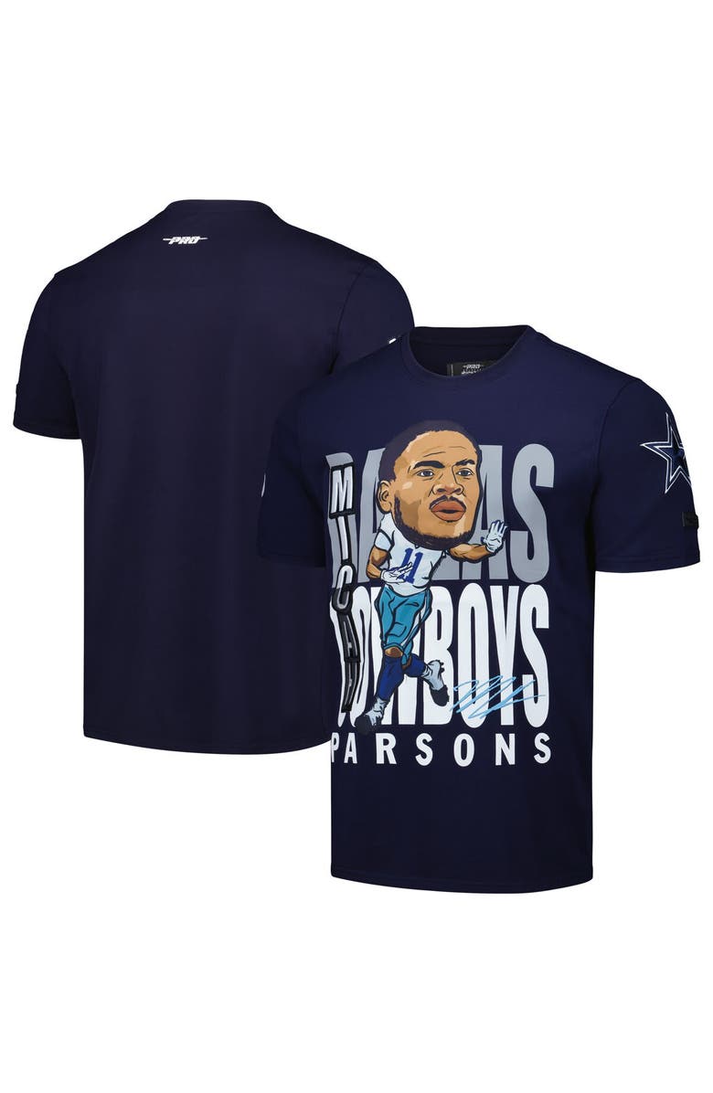 PRO STANDARD Men's Pro Standard Micah Parsons Navy Dallas Cowboys Avatar Remix Player Graphic T-Shirt, Main, color, 