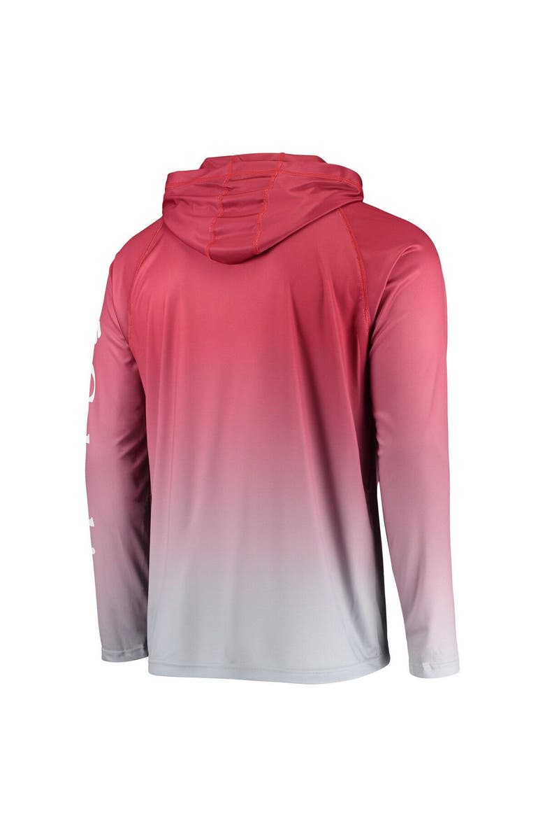 Columbia Men's Columbia PFG Scarlet Ohio State Buckeyes Terminal Tackle Omni-Shade UPF 50 Long Sleeve Hooded Top, Alternate, color, Scarlet