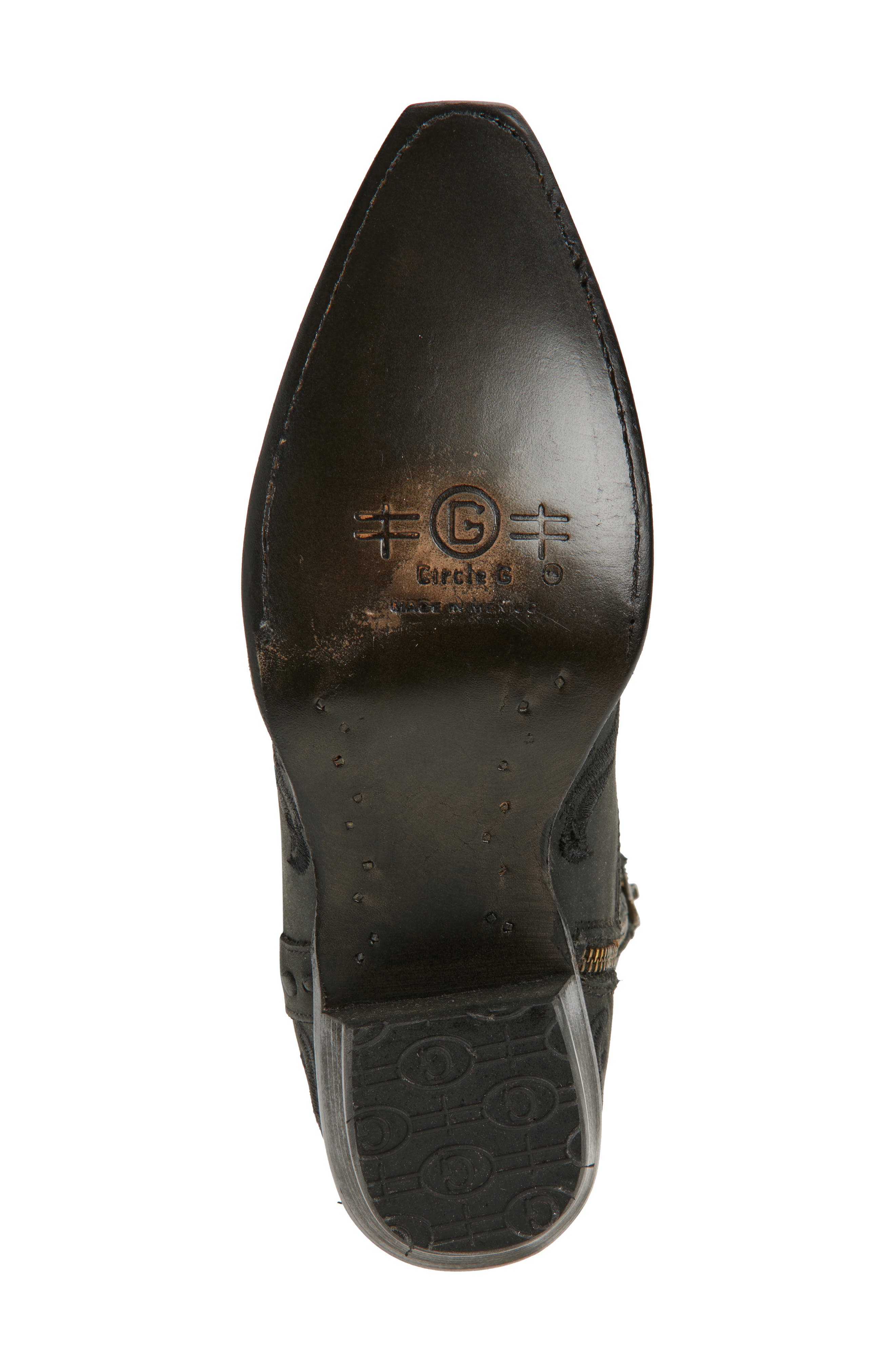 CIRCLE G Embroidered Western Ankle Boot, Alternate, color, 