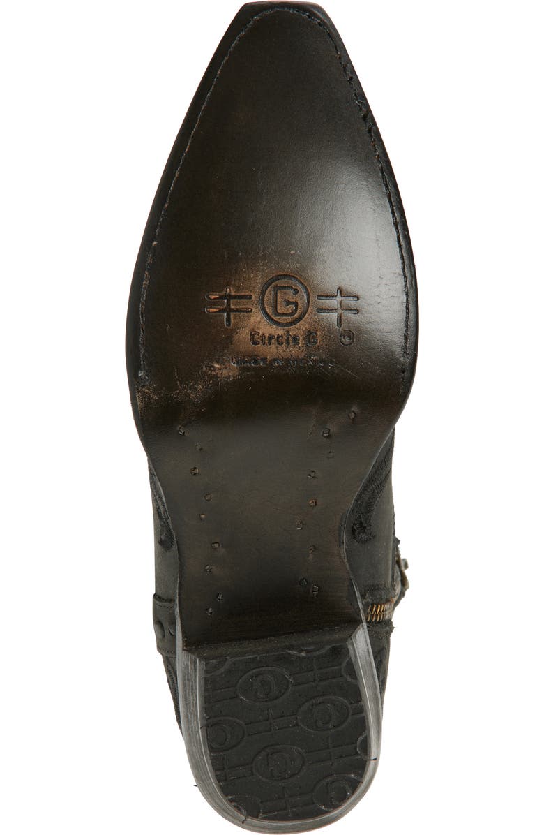 CIRCLE G Embroidered Western Ankle Boot, Alternate, color,