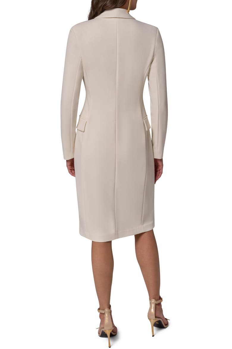 Double Breasted Blazer Dress, Alternate, color, PRISTINE