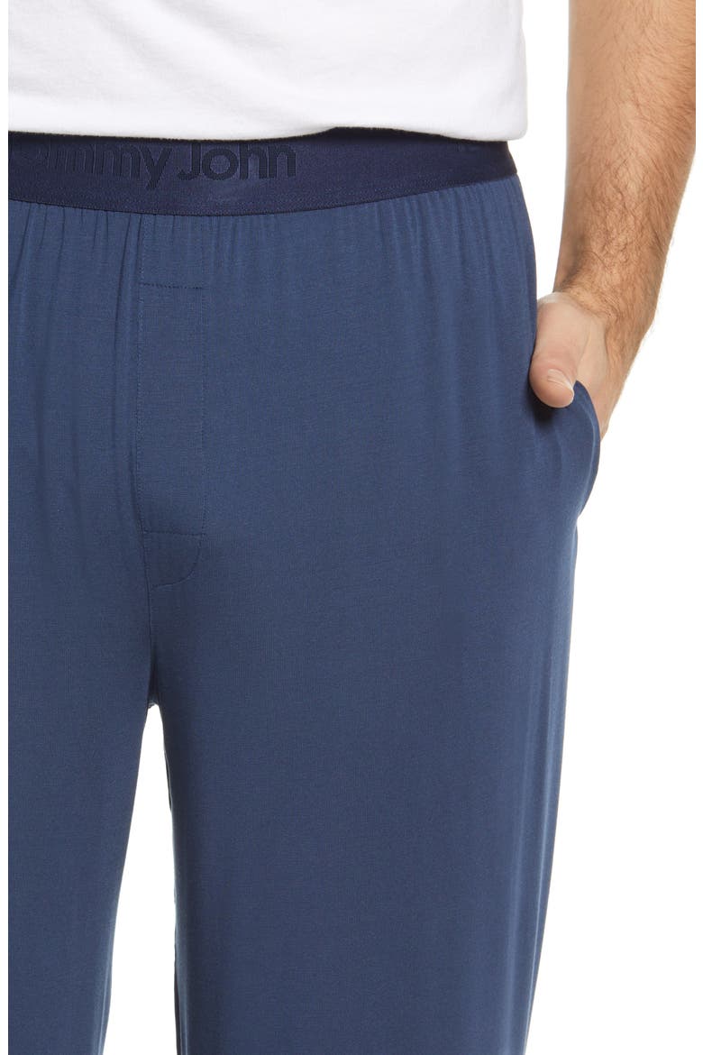 Second Skin Pajama Pants, Alternate, color, DRESS BLUE
