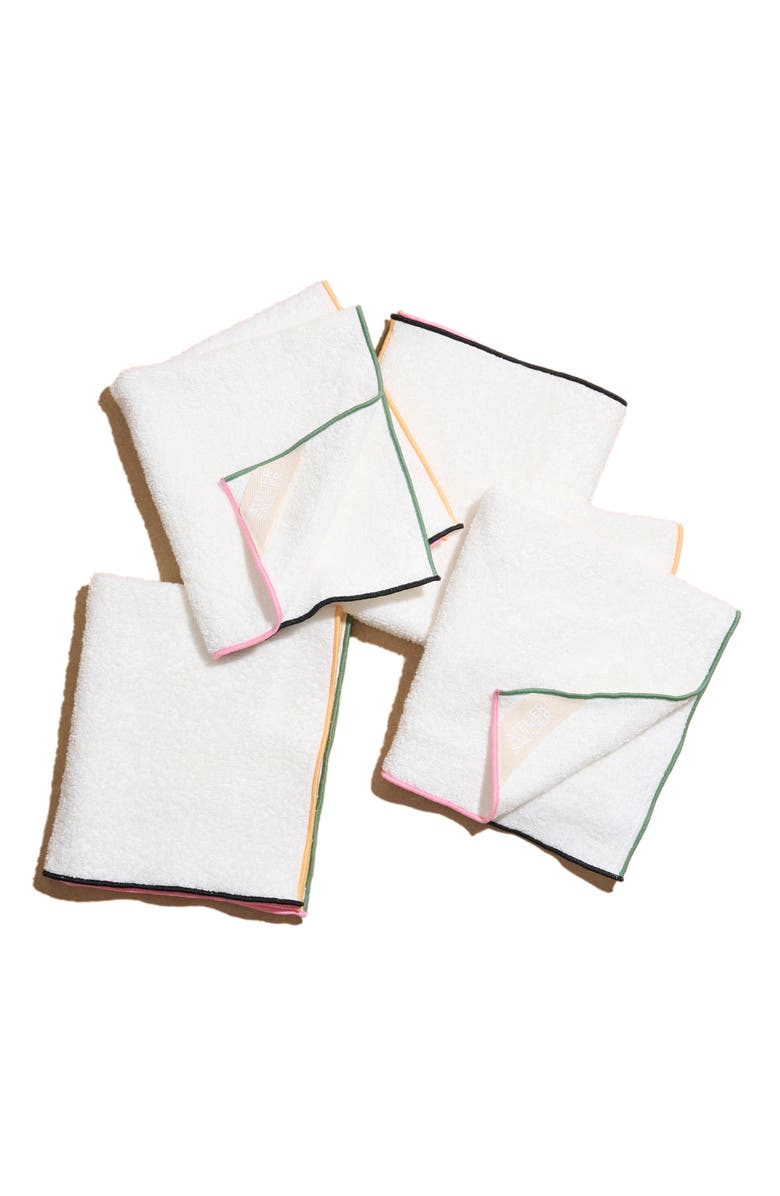 ATELIER SAUCIER Macaw Set of 4 Terry Cloth Dish Towels, Alternate, color,