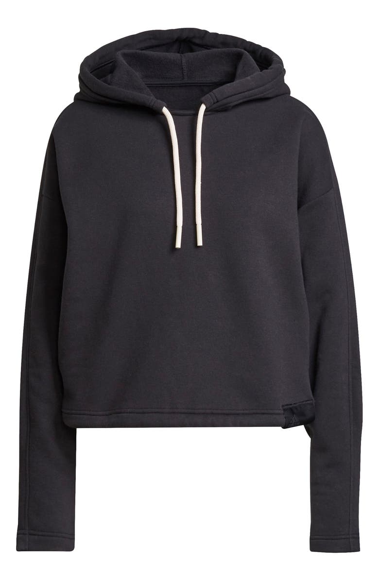 adidas Women's Studio Lounge Fleece Crop Hoodie, Main, color,