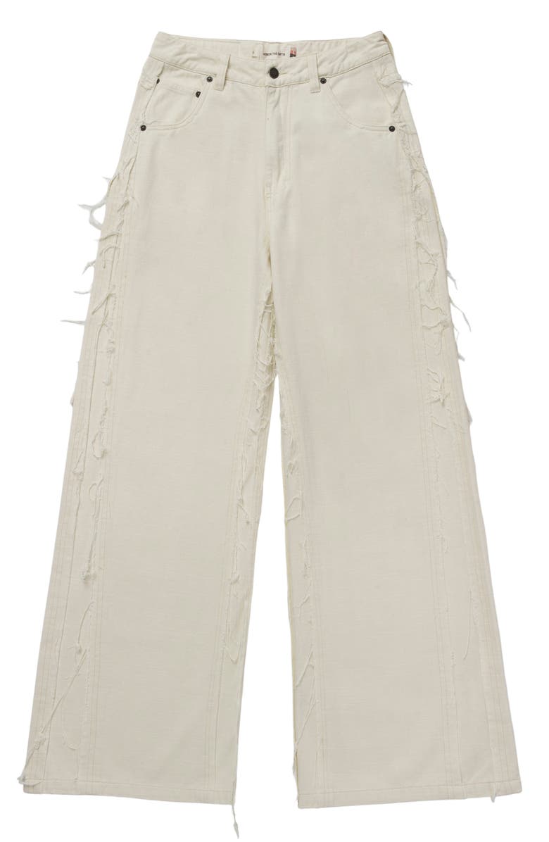 HONOR THE GIFT Herringbone Twill Wide Leg Pants, Alternate, color,