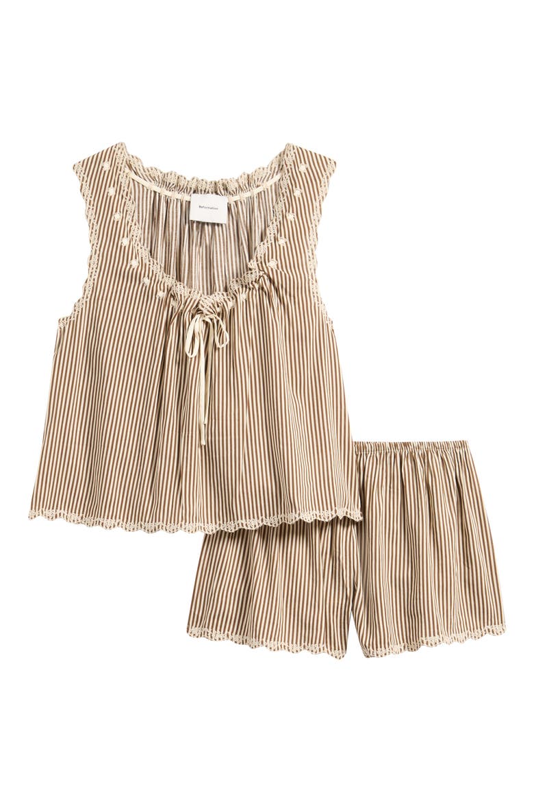 Hazel Pajama Set, Main, color, VIVIENNE STRIPE