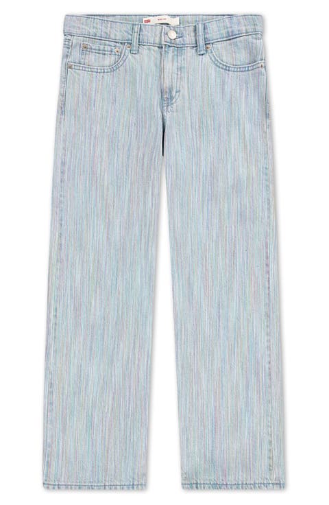 Kids' Rainbow Wide Leg Jeans (Big Kid)
