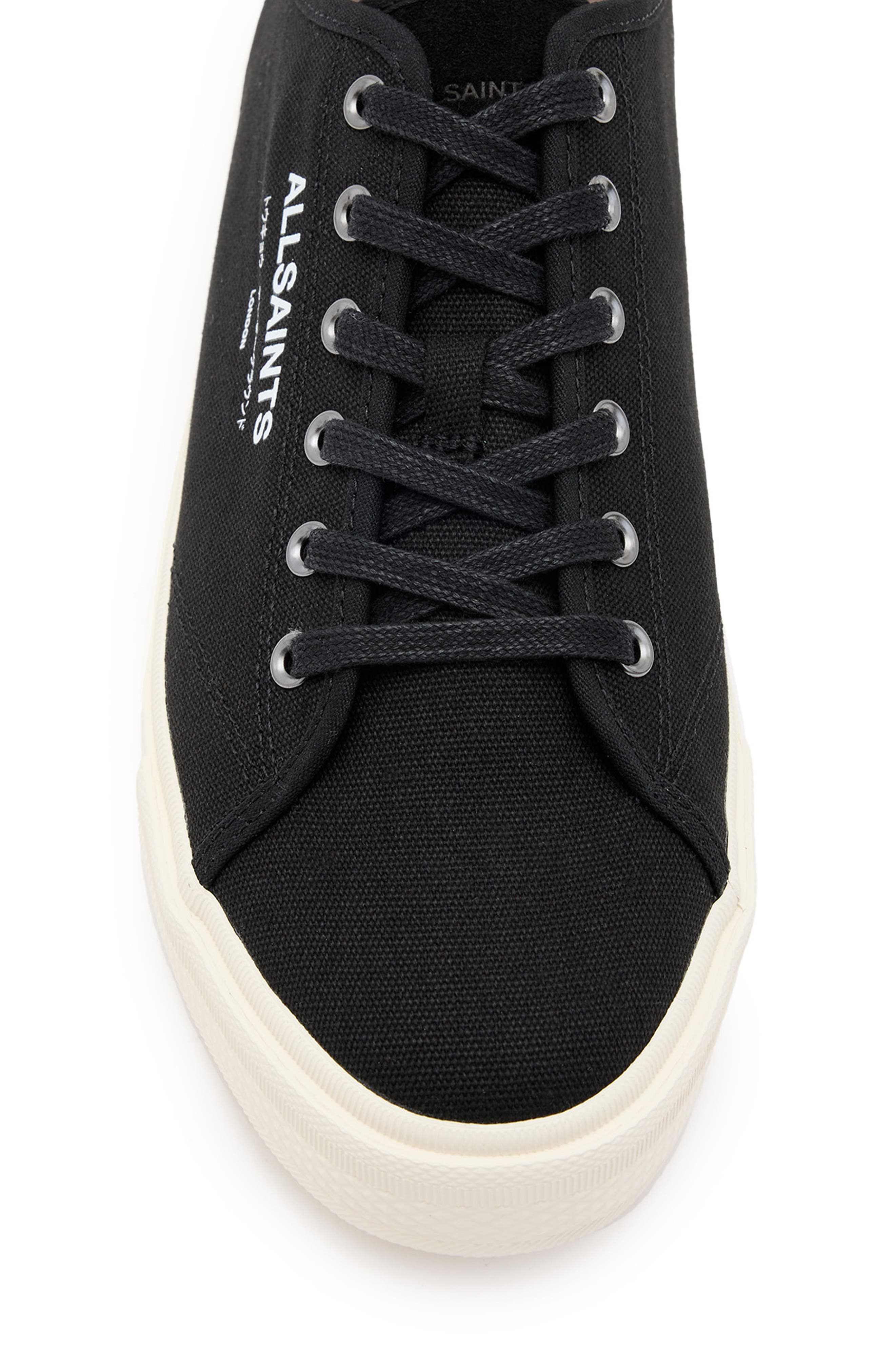 AllSaints Underground Low Top Sneaker, Alternate, color, Off White/ Black