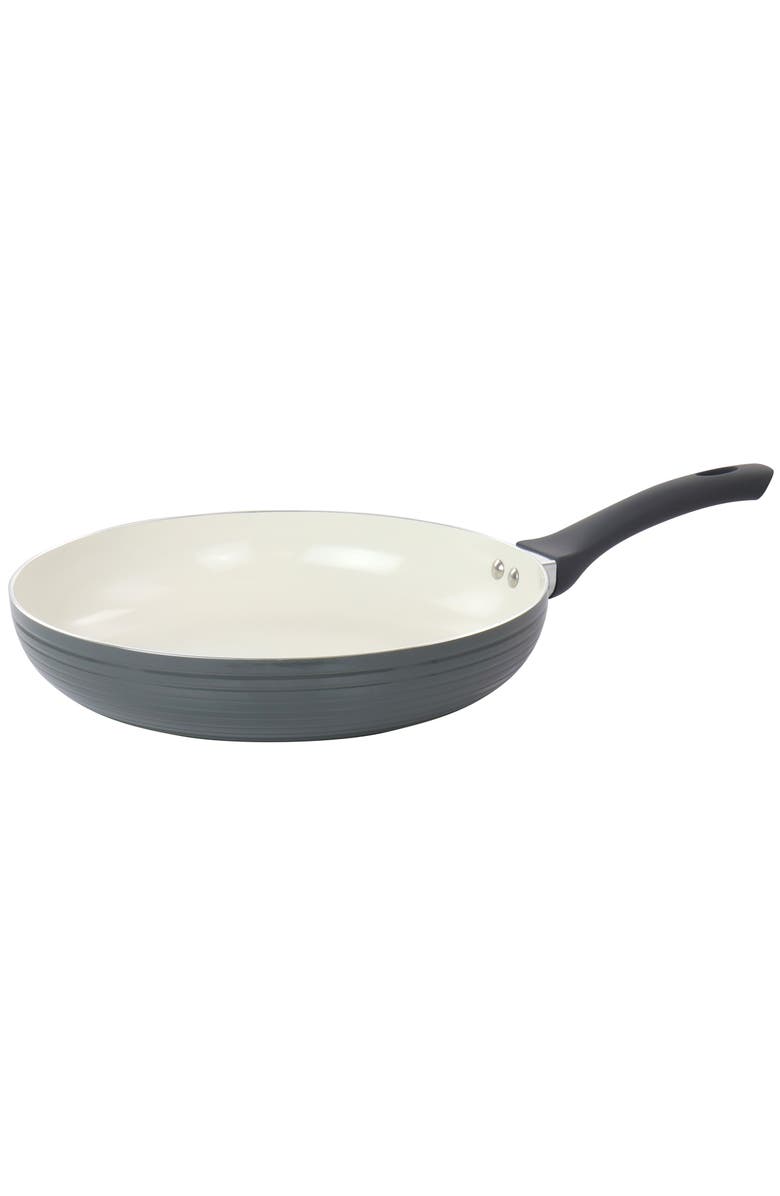 OSTER Ridge Valley 12 Inch Aluminum Nonstick Frying Pan, Main, color, Grey