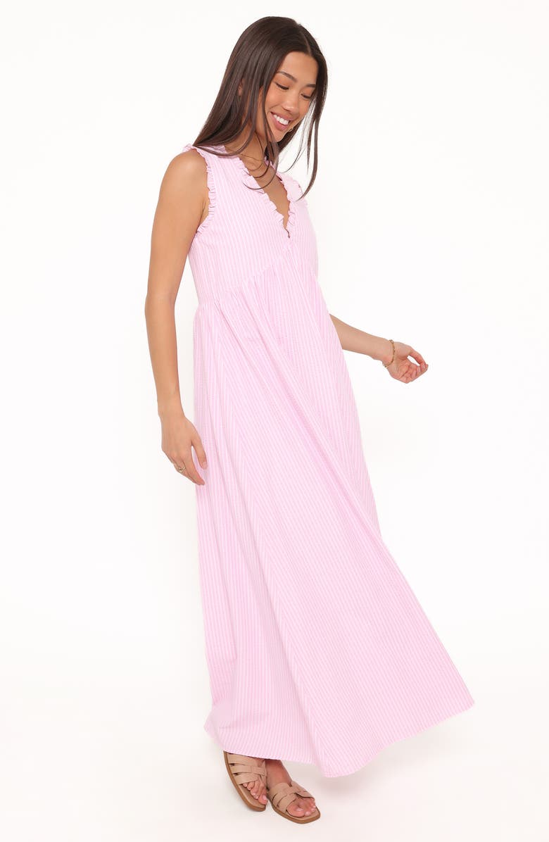 Petal & Pup Kalan Ruffle Trim Maxi Dress, Alternate, color, 