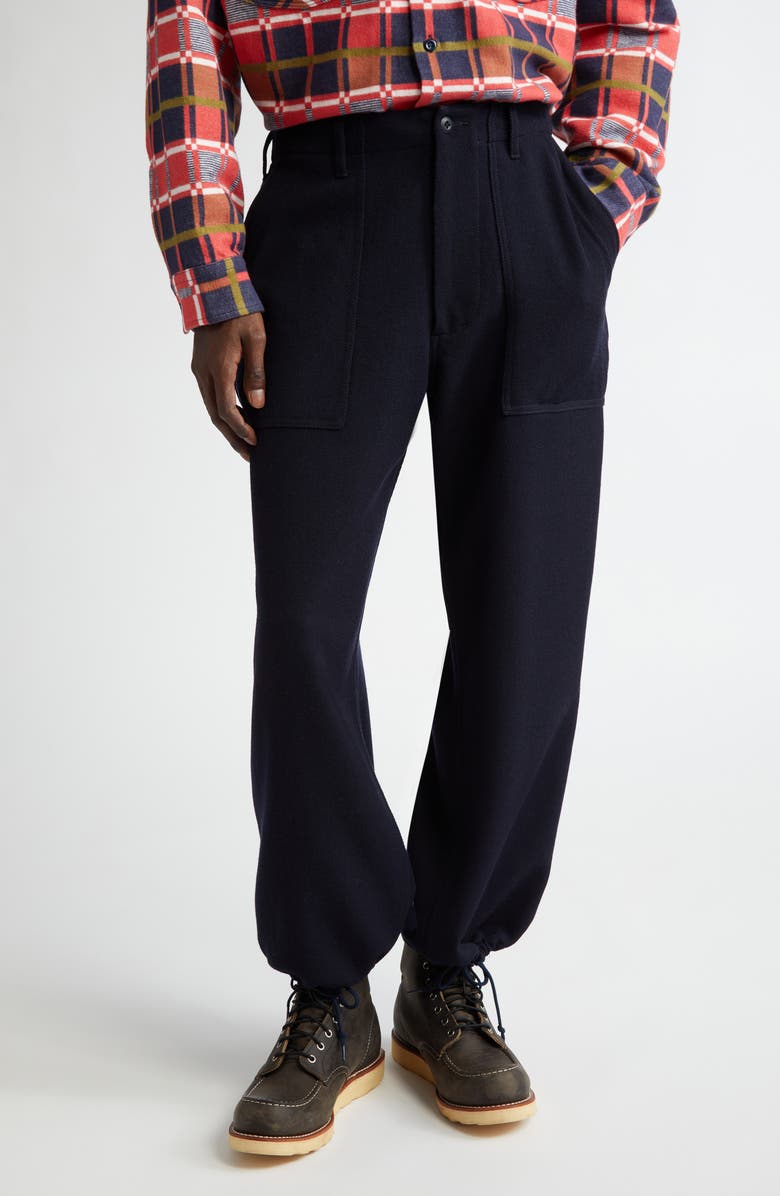 BEAMS MIL Utility Wool Serge Trousers, Main, color, 