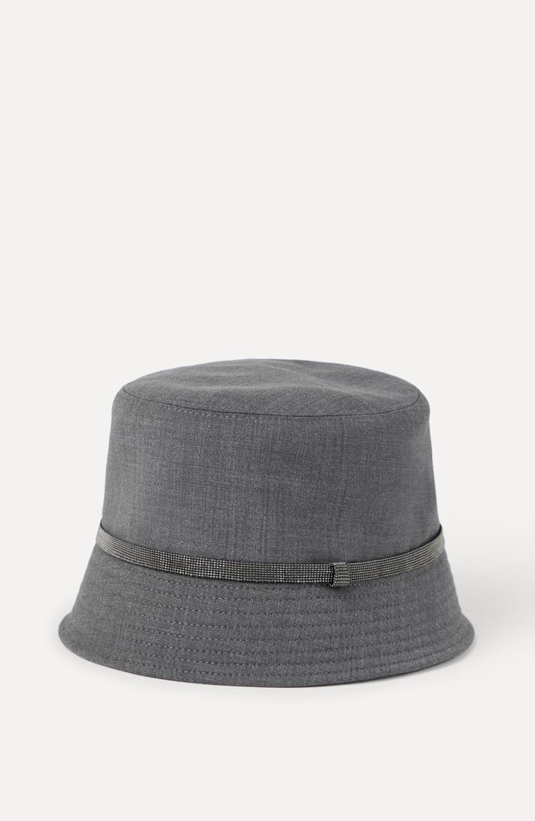 Brunello Cucinelli Bucket hat, Alternate, color, Dark Grey