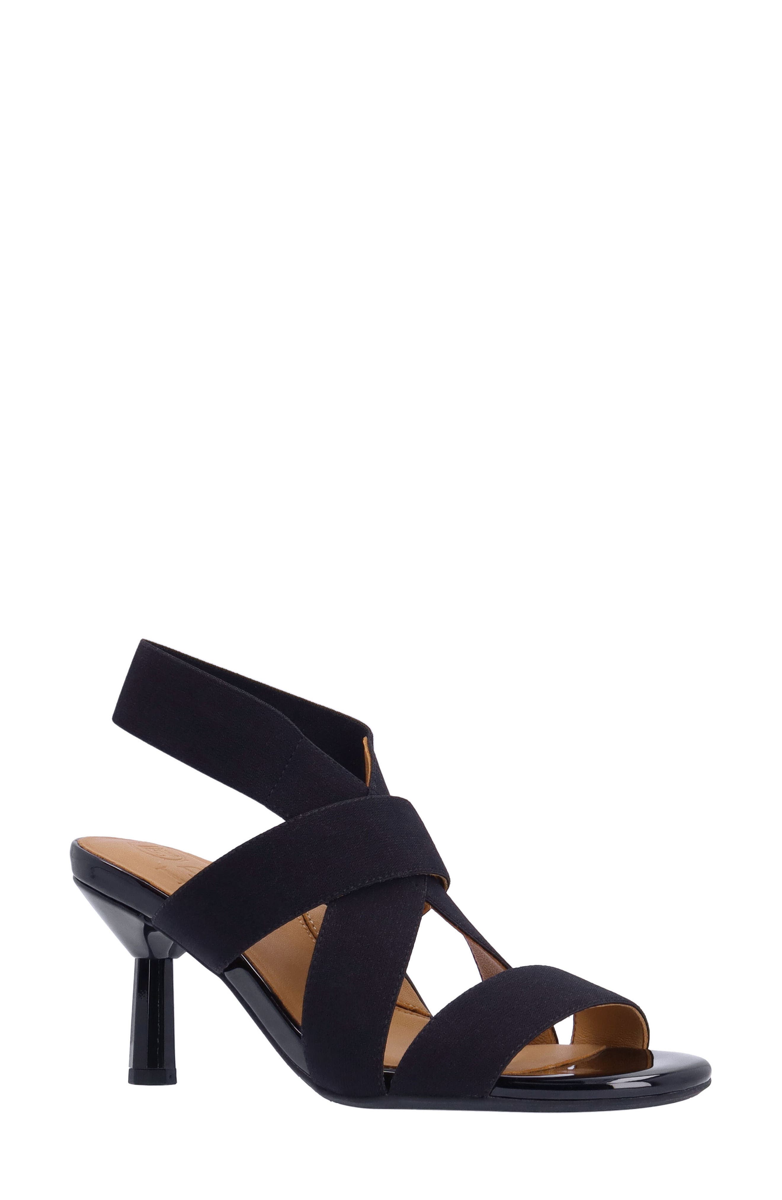 L'Amour des Pieds Lunette Ankle Strap Sandal, Main, color, Black
