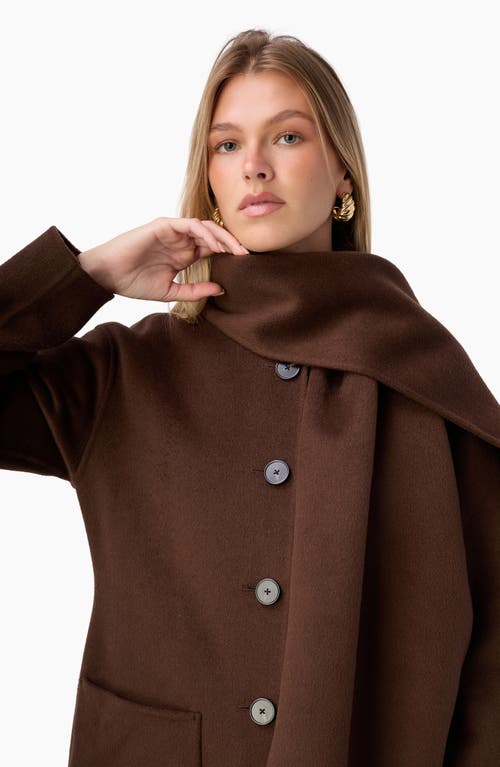 Cami Nyc Winfred Wool & Cashmere Scarf Coat In Brown