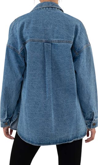 Cotton Denim Shirt Jacket