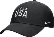 Nike Youth Nike  Black Team USA Club Dri-FIT Ripstop Adjustable Hat