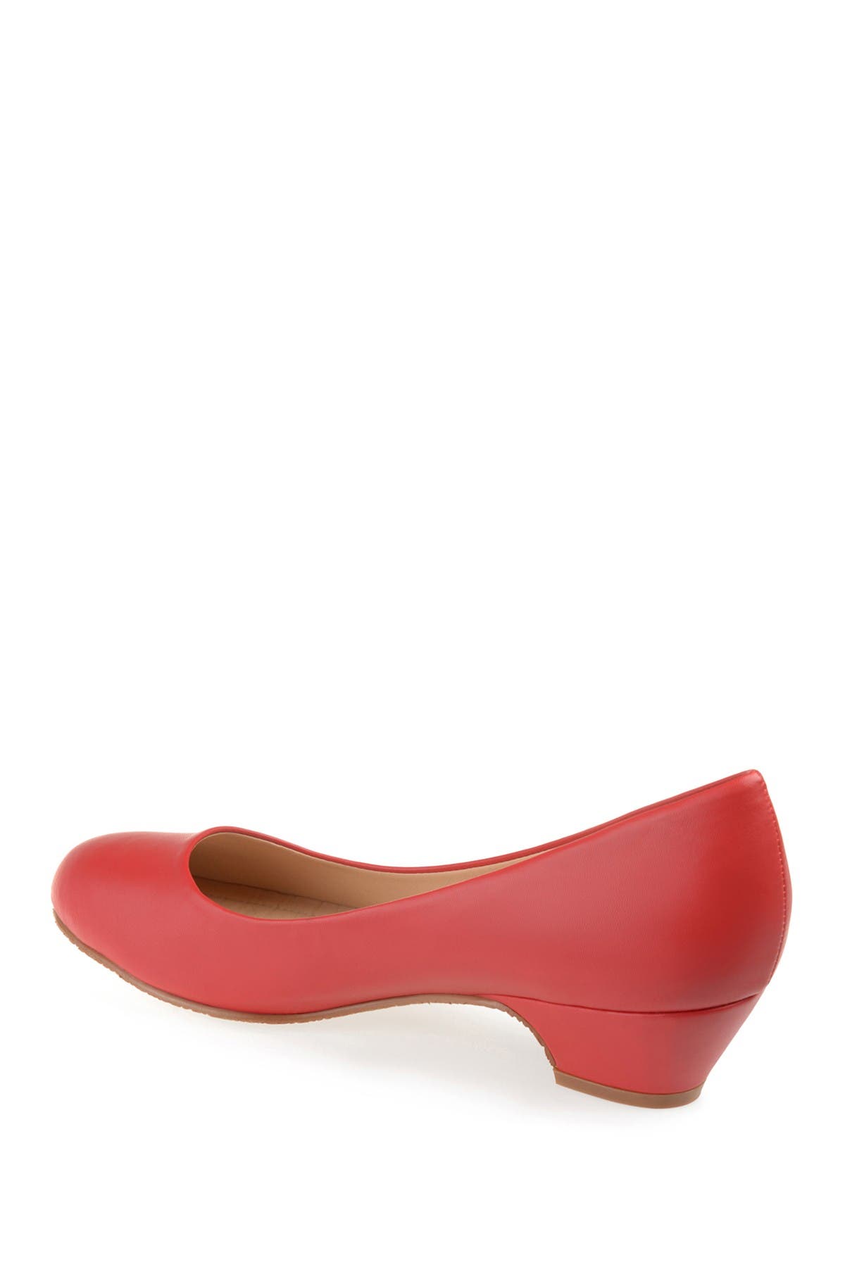 Saar Round Toe Pump - Narrow Width, Alternate, color, RED