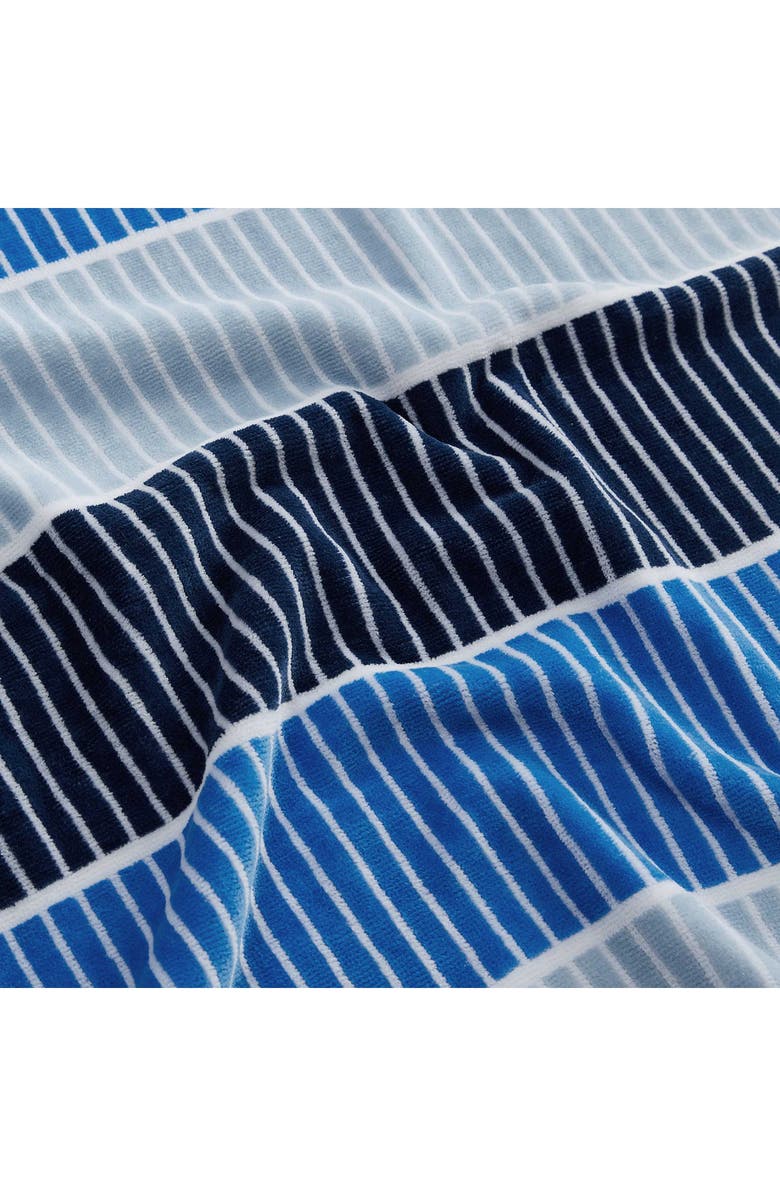 Calvin Klein Blocked Yarn Dye 2-Piece Beach Towel Set, Alternate, color, Indigo/ Marine Blue/ Blue Bell