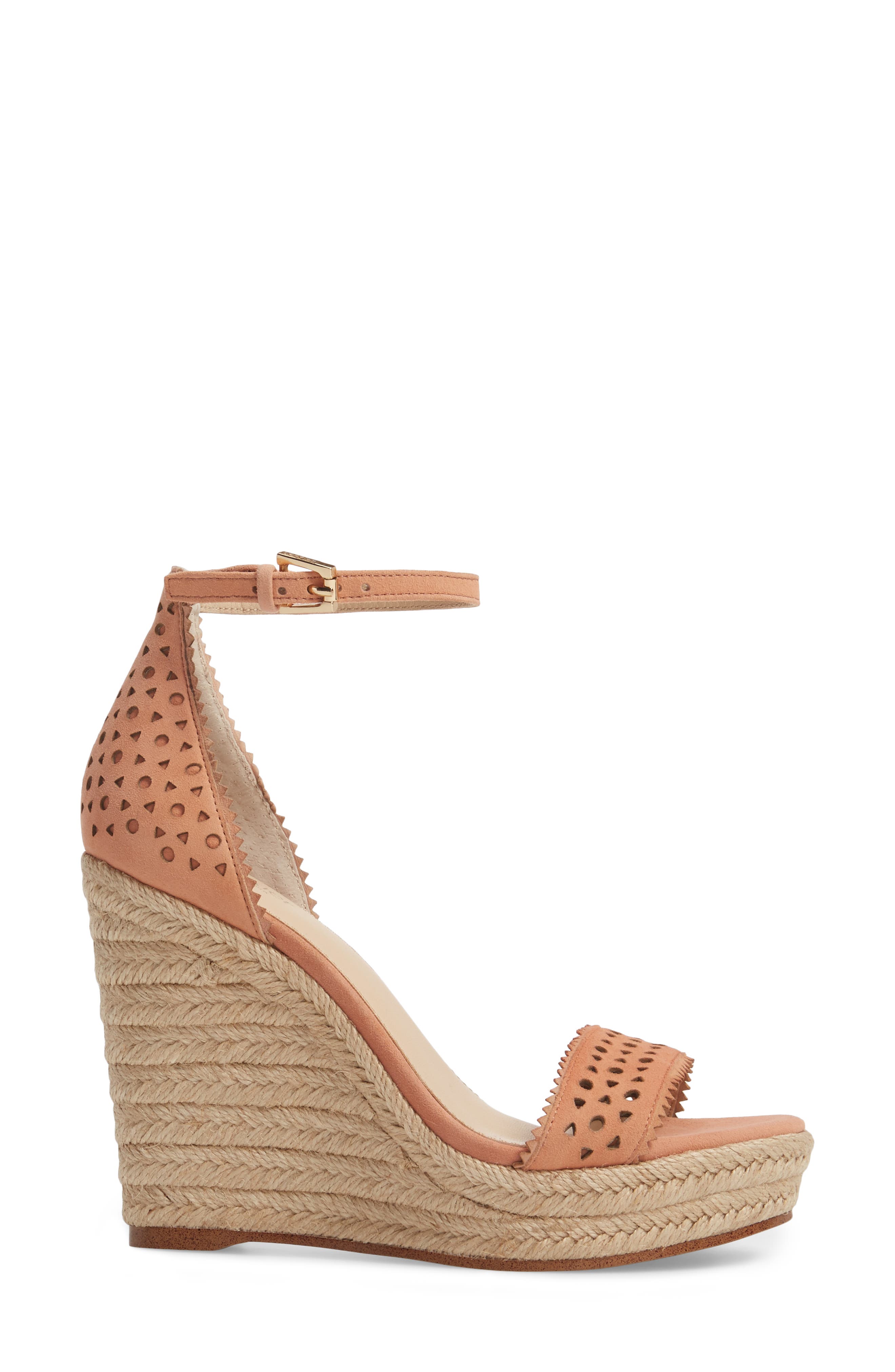 Jamie Espadrille Wedge Sandal, Alternate, color, SOFT PEACH SUEDE
