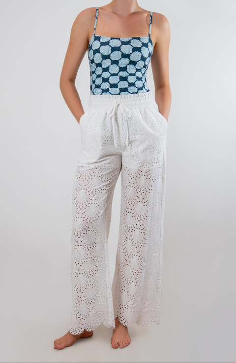 Dana Shell Eyelet Pants