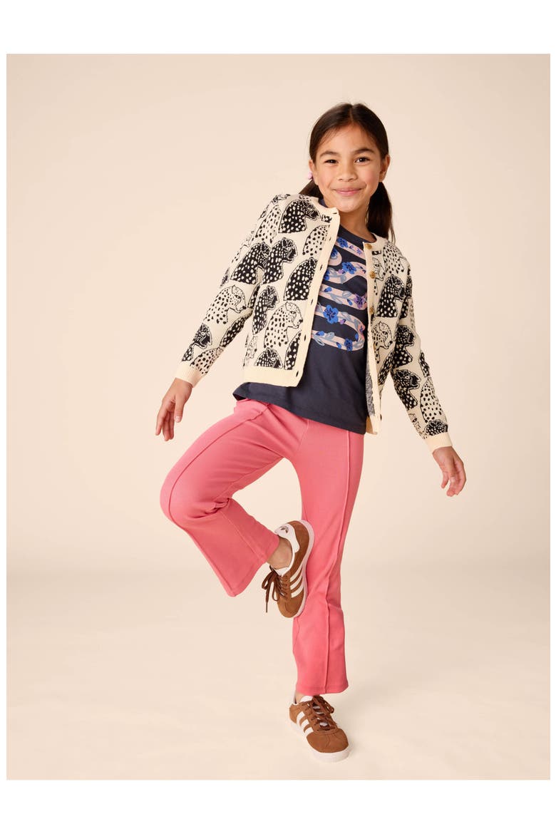 Ribbed Flare Pants, Alternate, color, Desert Rose