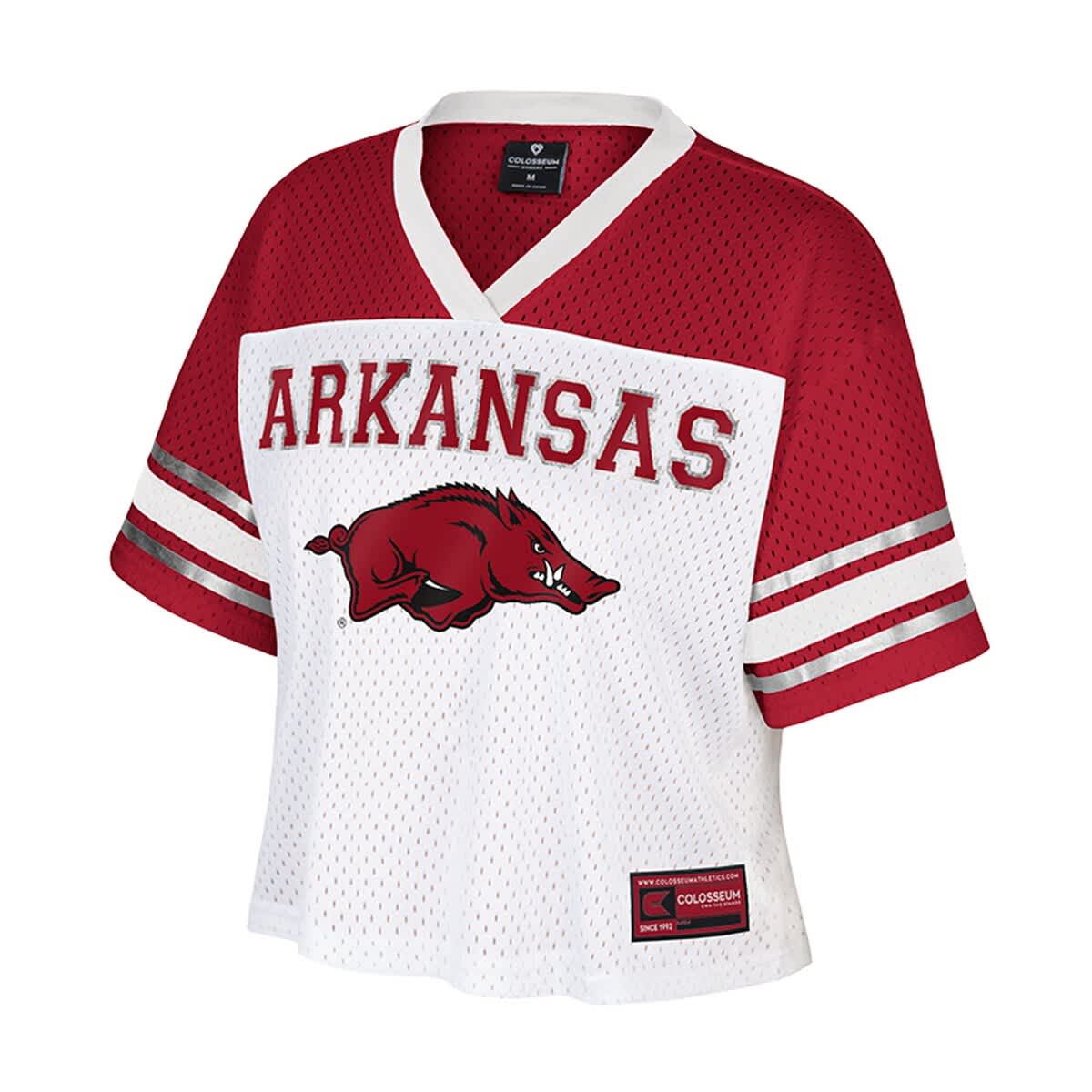 COLOSSEUM Women's Colosseum White Arkansas Razorbacks Treasure Cropped ...
