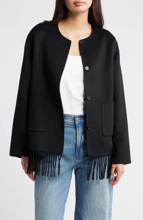 Rails Tomoko Frige Trim Wool Blend Jacket