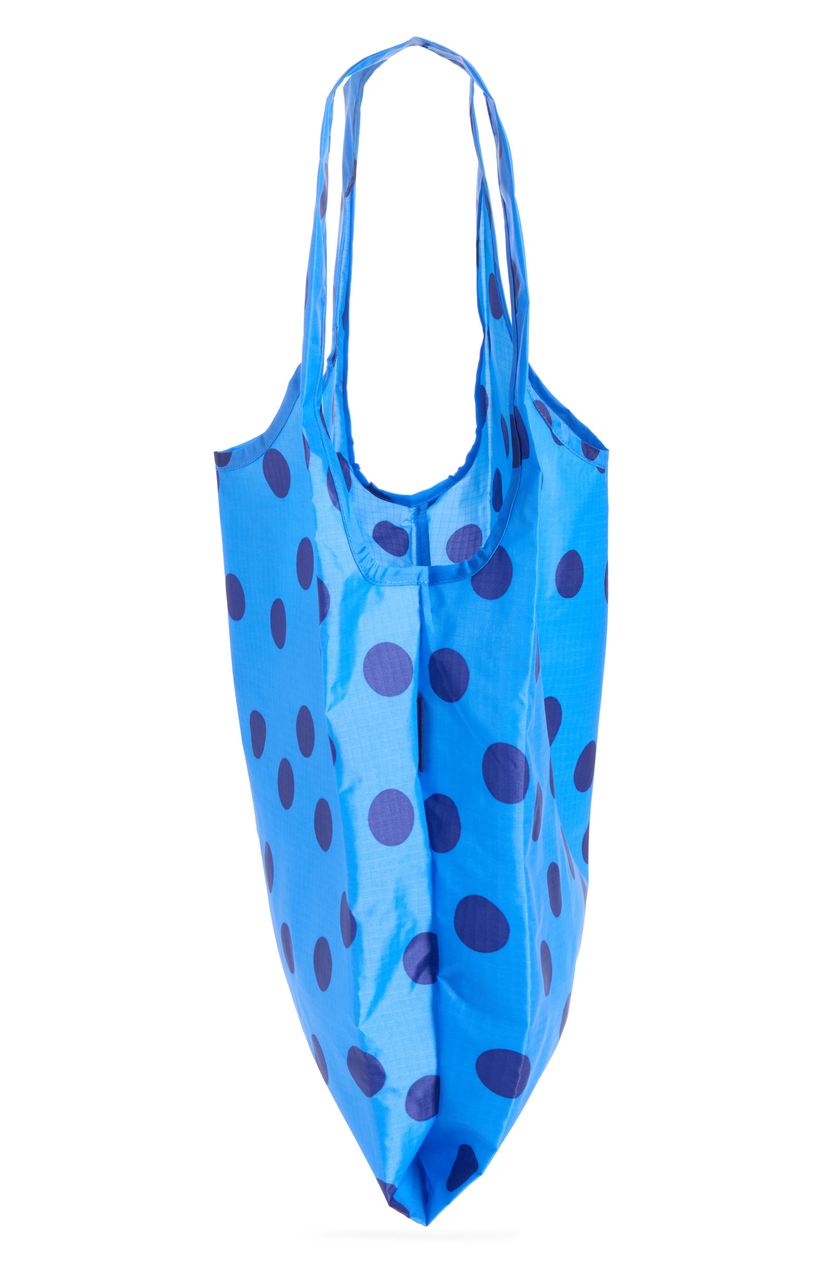 Set of 3 Standard Baggu Printed Recycled Nylon Totes, Alternate, color, POLKA DOT MIX