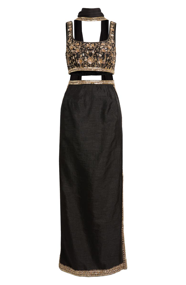 Sani Ravi Beaded Lehenga Choli with Dupatta, Alternate, color, 