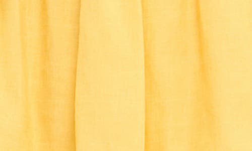 Free The Roses Lace Trim Tiered Minidress In Yellow