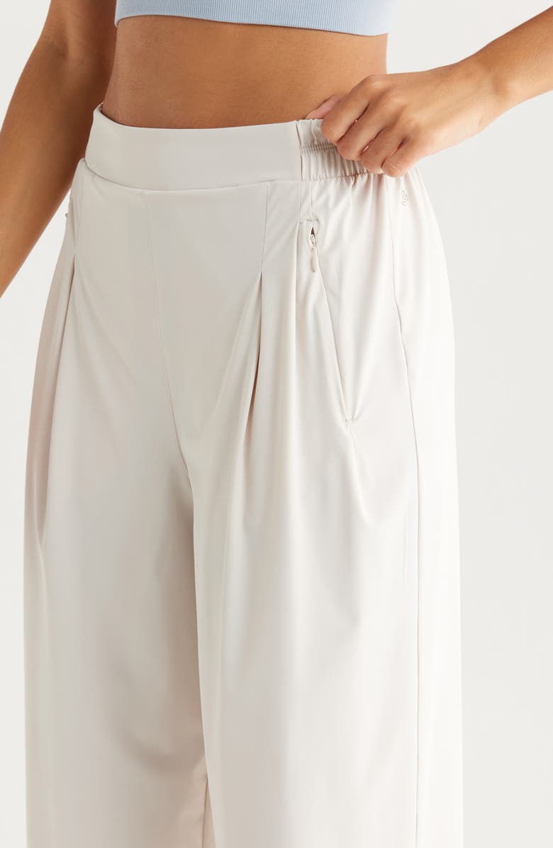 Zella Atlas High Waist Straight Leg Pants, Alternate, color, Grey Moonbeam