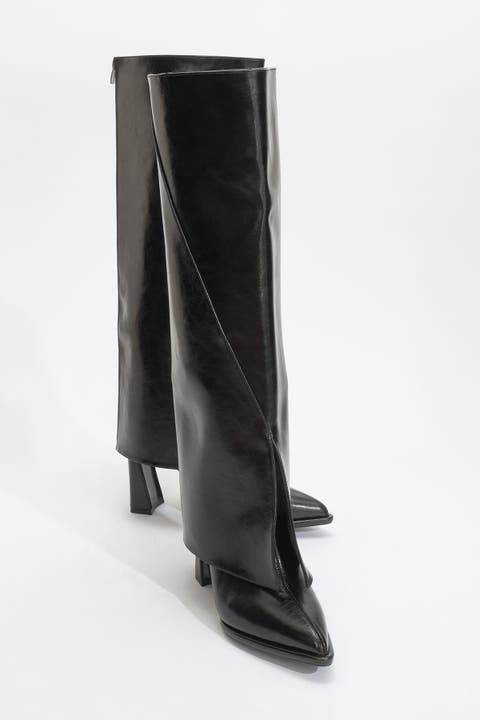 Aja Block Heel Convertible Knee High Boot