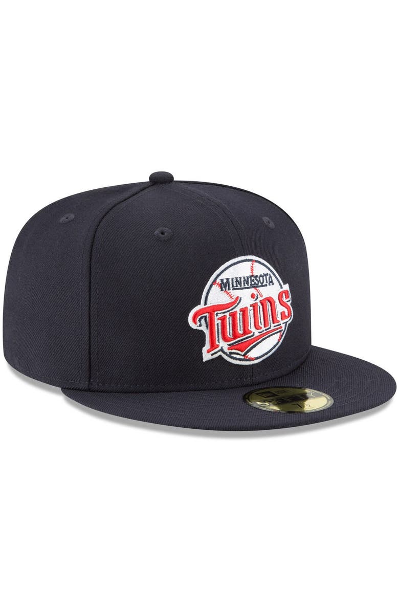 New Era Men's New Era Navy Minnesota Twins Cooperstown Collection Wool 59FIFTY Fitted Hat, Alternate, color, Navy